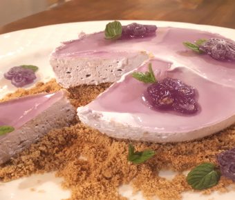 tarta de violetas